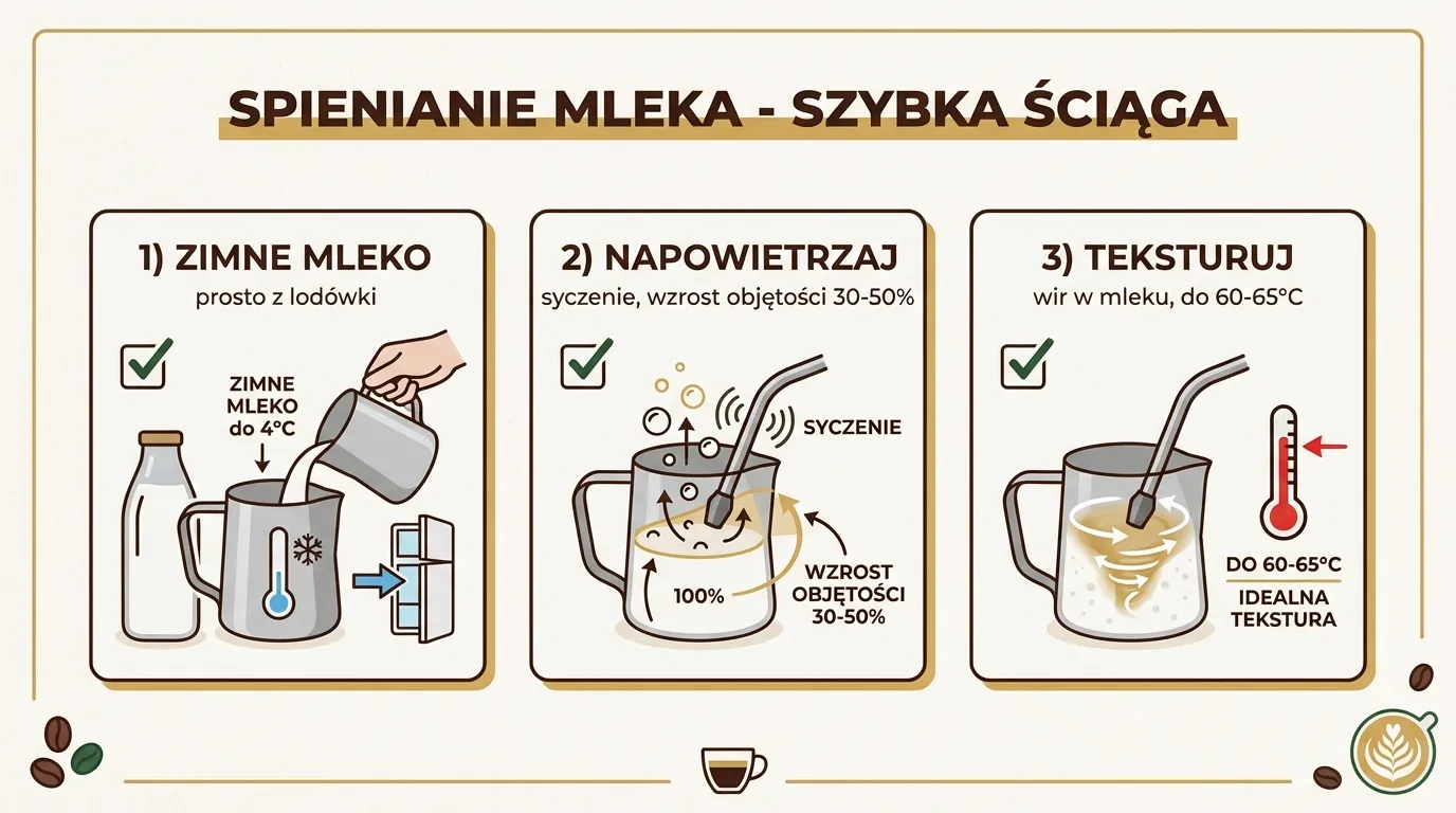 Technika spieniania mleka